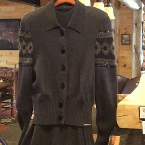 Authentic 2 piece Beautiful Geiger Dress/Sweater